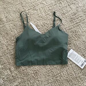 NWT. Lululemon Align cropped cami tank A/B green